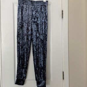 NWT Blue/Grey Velvet Joggers WITH Pockets